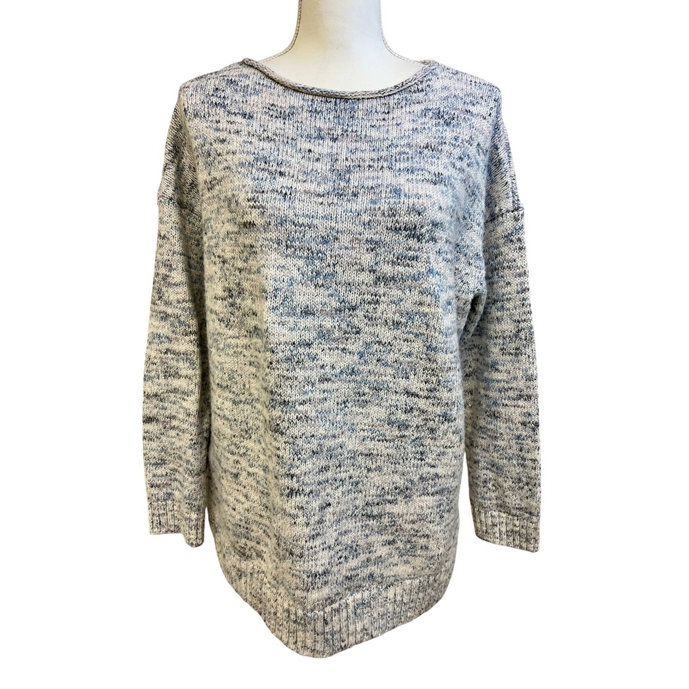 Pure Jill Roll Neck Tunic Sweater M Soft Cozy Minimalist Relaxed Coastal Relaxed